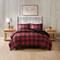 Edge Collections - 36" x 20" - Red - Bernston King Plaid Wool Comforter Set - 1 Set